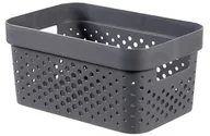 Pudła i pojemniki do przechowywania - CURVER Pojemnik ażurowy INFINITY 4,5L ciemno-szary CURVER Recycled 245672 - miniaturka - grafika 1