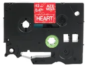 Taśmy do drukarek barwiące - Brother strefadrukarek.pl Taśma TZe-MPVC35 12mm x 4m ozdobna czerwone serca biały nadruk - zamiennik| OSZCZĘDZAJ DO 80% - ZADZWOŃ! 730811399 PROMOCJA! TZE-MPVC35 - miniaturka - grafika 1