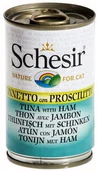 Mokra karma dla kotów - Schesir w galarecie, 6 x 140 g - Tuńczyk z krewetkami w galarecie - miniaturka - grafika 1