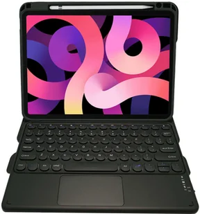 Apple Alogy Etui Alogy Klawiatura Bluetooth Touchpad 4w1 Magnetyczne Pencil do iPad Air 4 2020 5 2022 Czarne 9907X1 - Etui do tabletów - miniaturka - grafika 7
