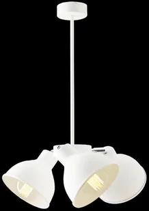 Lampex Żyrandol Zoe 3, biały, 52x37 cm - Lampy sufitowe - miniaturka - grafika 4