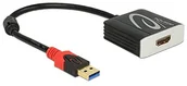 Adaptery i przejściówki - Delock Adapter cable USB 3.0 Male > HDMI Buchse Czarny 62736 - miniaturka - grafika 1