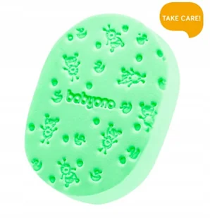 BabyOno Delikatna Gąbka Dla Niemowląt zielona - Inne akcesoria do pielęgnacji dzieci - miniaturka - grafika 5