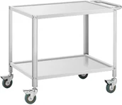 Wózki na żywność - Royal Catering Wózek kelnerski 2 półki 80 x 57 x 3,5 cm rozstaw półek 53 cm 100 kg RCGW 12 - miniaturka - grafika 1