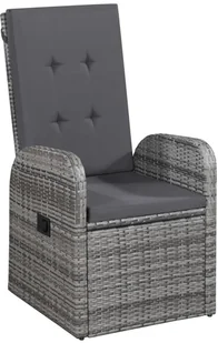 vidaXL 5-częściowy zestaw mebli ogrodowych szary 3067720 - Meble ogrodowe - miniaturka - grafika 6