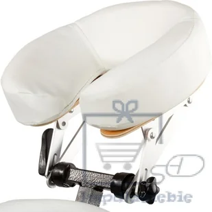 Movit MAX Profesjonalny fotel do masażu biały - Stoły i łóżka do masażu - miniaturka - grafika 4