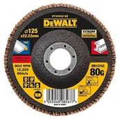 Materiały ścierne - Dewalt DeWALT tarcze szlifierskie lamelkowe 125 MM K80 płaski, typ 27, dt30622-QZ DT30622-QZ - miniaturka - grafika 1