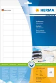 Etykiety do drukarek - Herma Etiketten Premium A4 wei 38,1x21,2 mm Papier 650 St. - 8629 - miniaturka - grafika 1