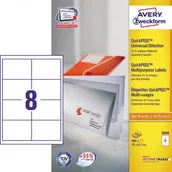 Etykiety do drukarek - Avery Zweckform ETIKETT 97X67 7MM INKJETLASERCOPY WHITE labels QuickPEEL take-of (3660) - miniaturka - grafika 1