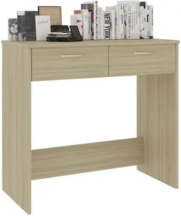 vidaXL vidaXL Biurko, kolor dąb sonoma, 80x40x75 cm, płyta wiórowa - Biurka - miniaturka - grafika 3
