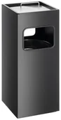 Kosze na śmieci - Durable Kosz na śmieci metalowy z popielnicą 17l - czarny 333101 - miniaturka - grafika 1