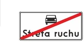 Wyposażenie miejsc publicznych - Znak drogowy informacyjny D-53 Koniec strefy ruchu - miniaturka - grafika 1