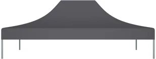 VidaXL Dach do namiotu imprezowego, 4 x 3 m, antracytowy, 270 g/m - Pawilony ogrodowe - miniaturka - grafika 4