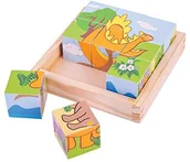 Klocki - Bigjigs Toys dinozaury BJ513 - miniaturka - grafika 1