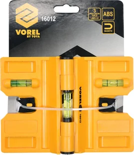 Vorel POZIOMNICA Z TRZEMA LIBELLAMI I MAGNESAMI DO OSADZANIA SŁUPKÓW 16012 16012 - Poziomice, łaty, miary - miniaturka - grafika 5