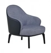 Fotele - Kinghome INSP. Fotel LOBBY szary - tkanina , ekoskóra LOBBY - miniaturka - grafika 1