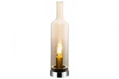 Lampy stojące - Reality szklana lampka stołowa BOTTLE 532801-22 amber lampa w kształcie butelki na komodę z bursztynowego szkła 532801-22 - miniaturka - grafika 1