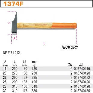 Beta MŁOTEK ŚLUSARSKI 26MM 1370F/26 - Młotki - miniaturka - grafika 2