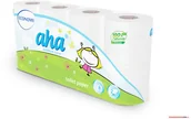 Papier toaletowy - AHA Papier toaletowy ECONOMY (8rolek) biały - miniaturka - grafika 1