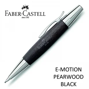FABER-CASTELL Ołówek Faber-Castell E-Motion Pearwood Black 138383 - Gadżety dla niej i dla niego - miniaturka - grafika 3