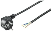 Kable - Wentronic przewód zasilający kątowy (wtyczka z zestykiem ochronnym na 3 luźne końce kabli) 2 m Czarny 1 szt. 4040849500831 - miniaturka - grafika 1