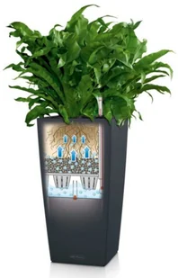 Lechuza Donica CUBICO Premium 22/22/41 espresso metalik CUBICO PREMIUM 22 ES - Donice - miniaturka - grafika 7