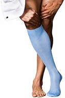 Skarpetki sportowe męskie - FALKE Falke nr męski 10 Pure Fil D'ecosse skarpety, niebieski, 39-40 - miniaturka - grafika 1