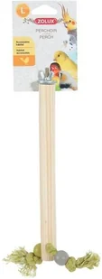 Zolux Drewniana żerdka ze sznurkiem L Dostawa GRATIS od 99 zł + super okazje - Klatki i wyposażenie dla ptaków - miniaturka - grafika 2