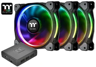 Thermaltake Zestaw 3x wentylator Riing Plus 14 RGB CL-F056-PL14SW-A - Wentylatory komputerowe - miniaturka - grafika 2