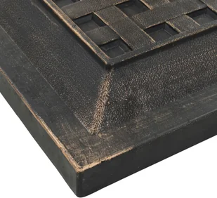 vidaXL Podstawa pod parasol, kwadratowa, żywica, 12 kg, brąz - Pozostałe meble ogrodowe - miniaturka - grafika 5