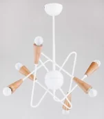 Lampy sufitowe - Alfa Apper lampa wisząca 6-punktowa biała 25056 - miniaturka - grafika 1