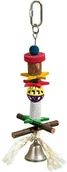 Klatki i wyposażenie dla ptaków - Karlie zabawka dla ptaków z naturalnych materiałów z dzwoneczkiem 32 cm - miniaturka - grafika 1