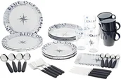 Kuchnia turystyczne i akcesoria - Brunner Ocean 30381 zestaw naczyń i sztućców all inclusive na kemping 0830154N.C8C - miniaturka - grafika 1
