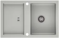 Zlewozmywaki - AXIS GROUP Zlew Slide 40 1-komorowy szary - miniaturka - grafika 1