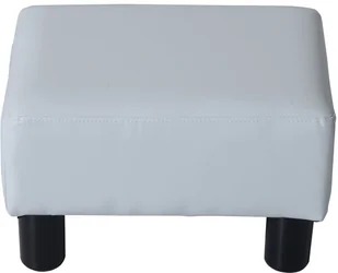 Homcom PODNÓŻEK PUFA DO SIEDZENIA USZAK biały - Pufy i podnóżki - miniaturka - grafika 2