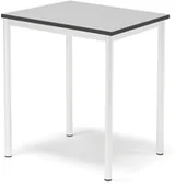 Biurka - AJ Produkty Biurko SONITUS, 700x600x760 mm, szary laminat, biały - miniaturka - grafika 1