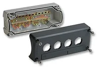 Pozostałe oświetlenie - Schneider Electric pusta obudowa 4 miejsc montażu bez etykiety Ciemnoszary, jasnoszary xald04 1 szt. XALD04 - miniaturka - grafika 1