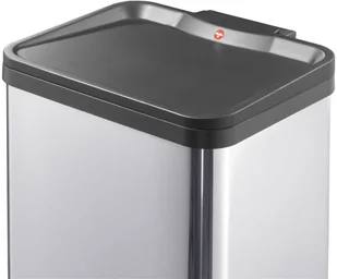 Hailo Kosz na śmieci z pedałem Oko Uno Plus, rozmiar M, 17 L, srebrny Werk (0619-220) - Kosze na śmieci - miniaturka - grafika 5