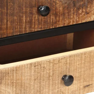 vidaXL Szafka, 85x30x80 cm, surowe drewno mango 320486 - Szafki do salonu - miniaturka - grafika 5