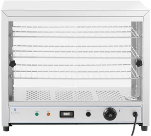 Royal Witryna grzewcza 54 cm Catering 1000 W 3 ażurowe półki RC-WC001 - Szafy i witryny grzewcze - miniaturka - grafika 6