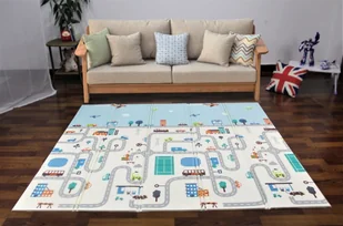 Mamaburm Dwustronna mata piankowa XXL - składana 1 CM (góry i droga) - Maty piankowe Mamaburm Dwustronna mata piankowa XXL - składana 1 CM (góry i droga) - Maty piankowe - miniaturka - grafika 3