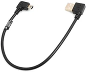 Kable USB - System-S SYSTEM-S Mini USB 90° kabel lewy zagięty wtyk kątowy na USB typ A (męski) 90° lewy kabel kabel kabel kabel do ładowania 26 cm 53525982 - miniaturka - grafika 1