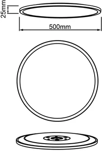 Brilliant Lampa sufitowa LED Tuco CCT, czarna 50 cm - Lampy sufitowe - miniaturka - grafika 4