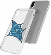 Etui i futerały do telefonów - Mumbi Etui kompatybilne z iPhone X/XS etui na telefon komórkowy cienkie z motywem Manta, przezroczyste iPhone XS / X - miniaturka - grafika 1