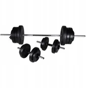 Sztangi - Zestaw sztangi i 2 hantli 60,5 kg - miniaturka - grafika 1