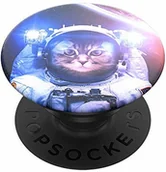 Uchwyty samochodowe do telefonów - PopSockets PopSockets PopGrip - Rozkładany uchwyt i podstawka do telefonów oraz tabletów z wymiennymi krążkami PopTops - Catstronaut 800672 - miniaturka - grafika 1