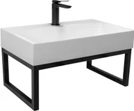 Umywalki - Umywalka Podwieszana GOYA 60cm Konglomeratowa + Stelaż KPL-09923 - miniaturka - grafika 1