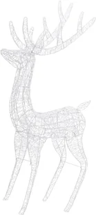 vidaXL vidaXL Świąteczny renifer XXL, akryl, 250 kolorowych diod LED, 180 cm - Oświetlenie świąteczne - miniaturka - grafika 3