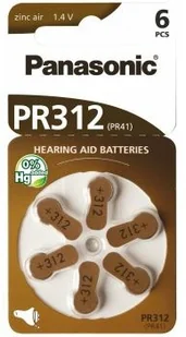 Panasonic Baterie do aparatów słuchowych 312 6 sztuk PR312 - Baterie i akcesoria - miniaturka - grafika 5