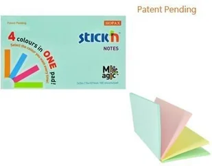 STICKN Notes samoprzylepny Magic pad pastel mix 76x127mm - Szkolne artykuły papiernicze - miniaturka - grafika 2